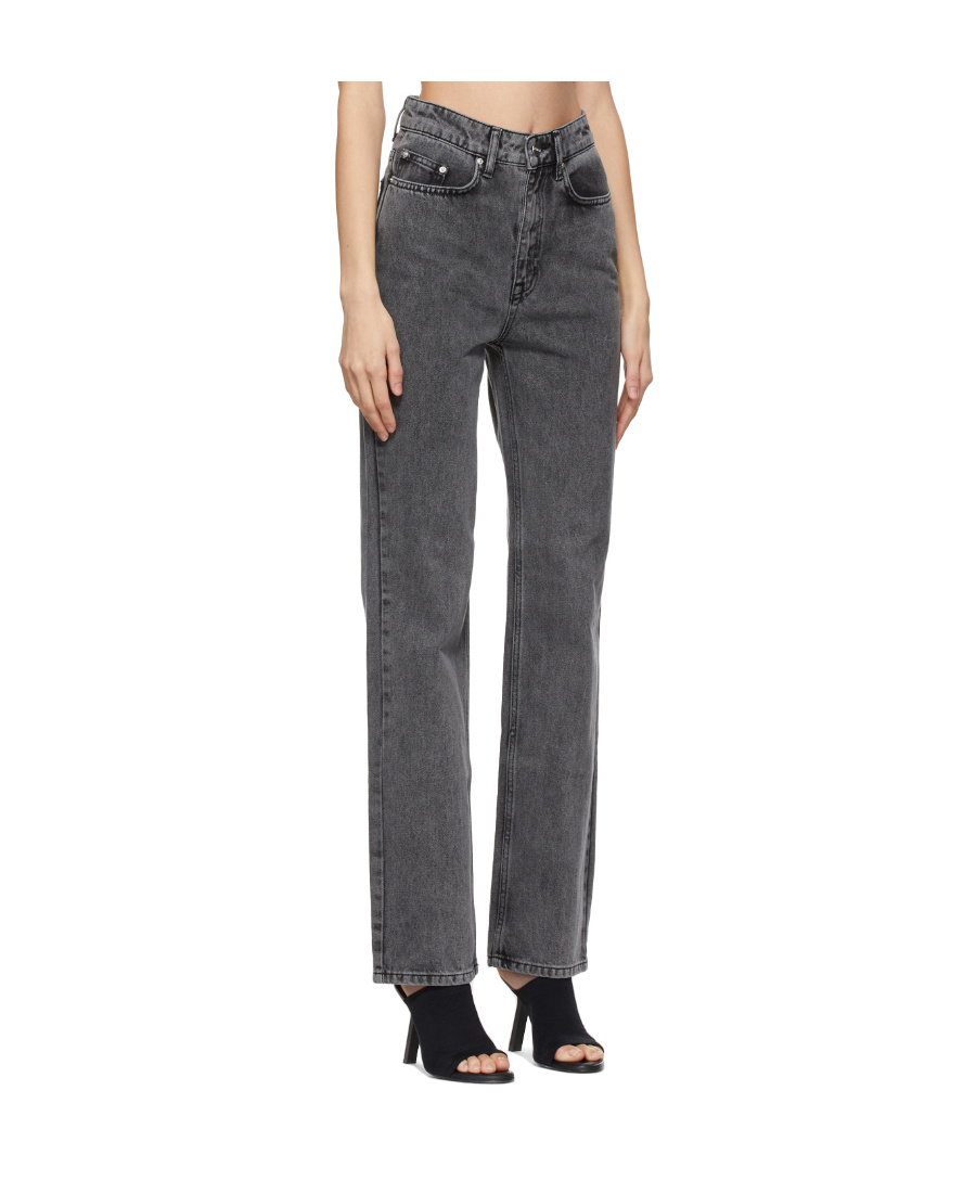 Remain Birger Christensen Logo Straight Jeans In Black