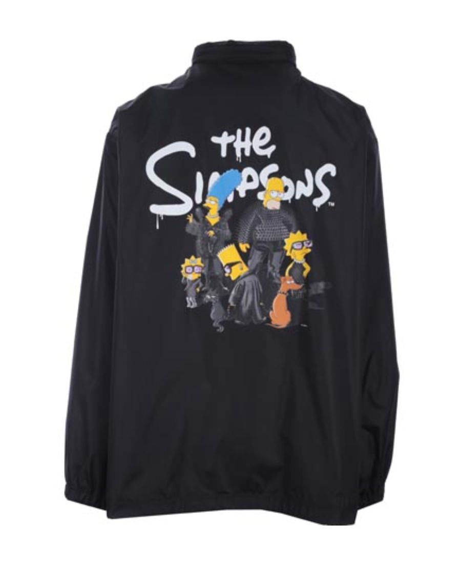 Balenciaga Simpsons Zip Up Jacket In Black