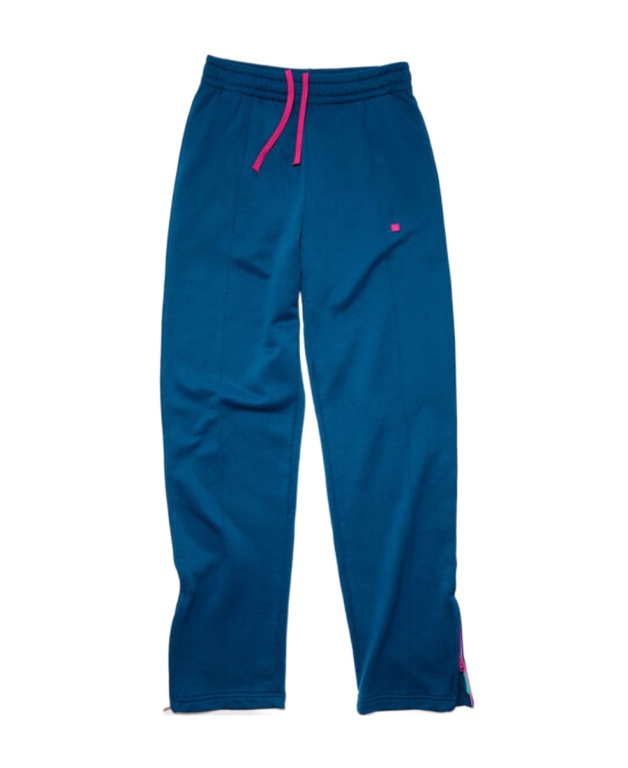 Acne Studios Plain Knitted Sweatpants In Blue