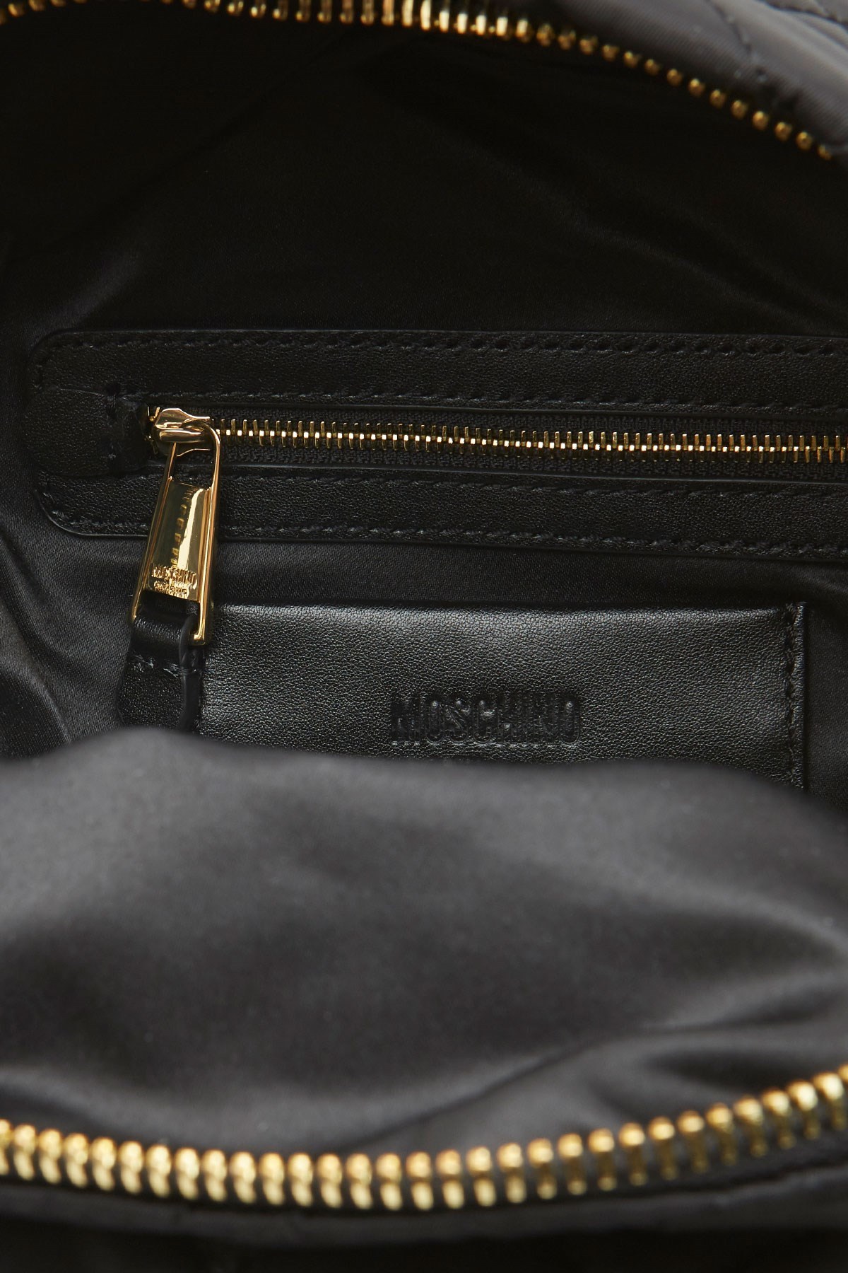 Moschino Medium Logo Backpack In Black