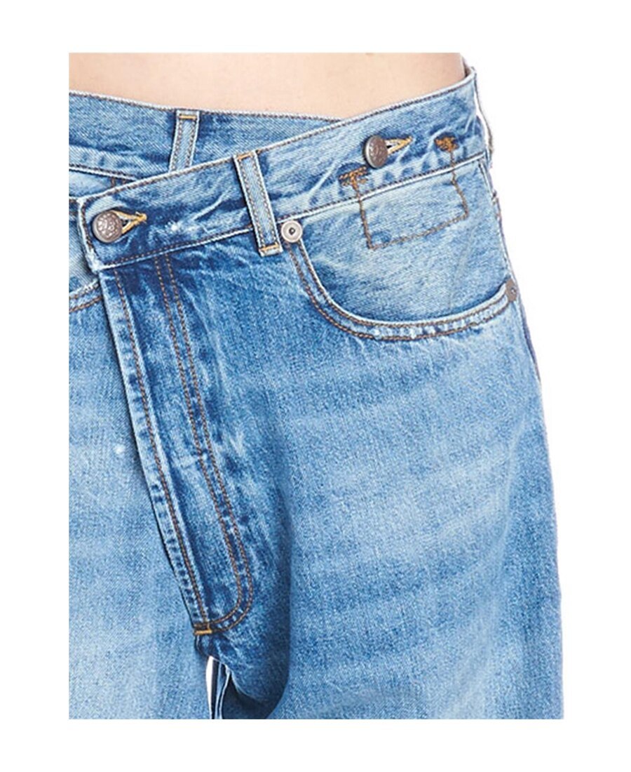 R13 Blue Crossover Jeans In Blue