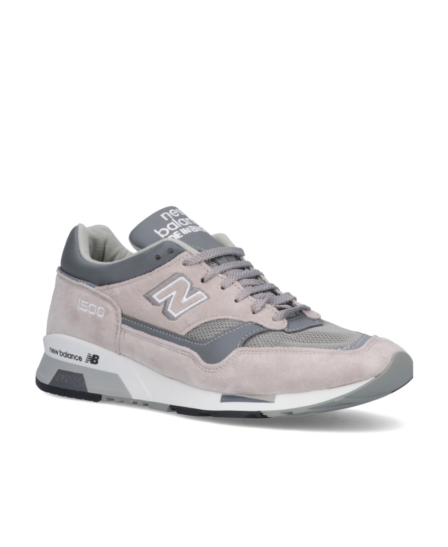 Shop New Balance Logo Low-upper Sports Shoes In Gray