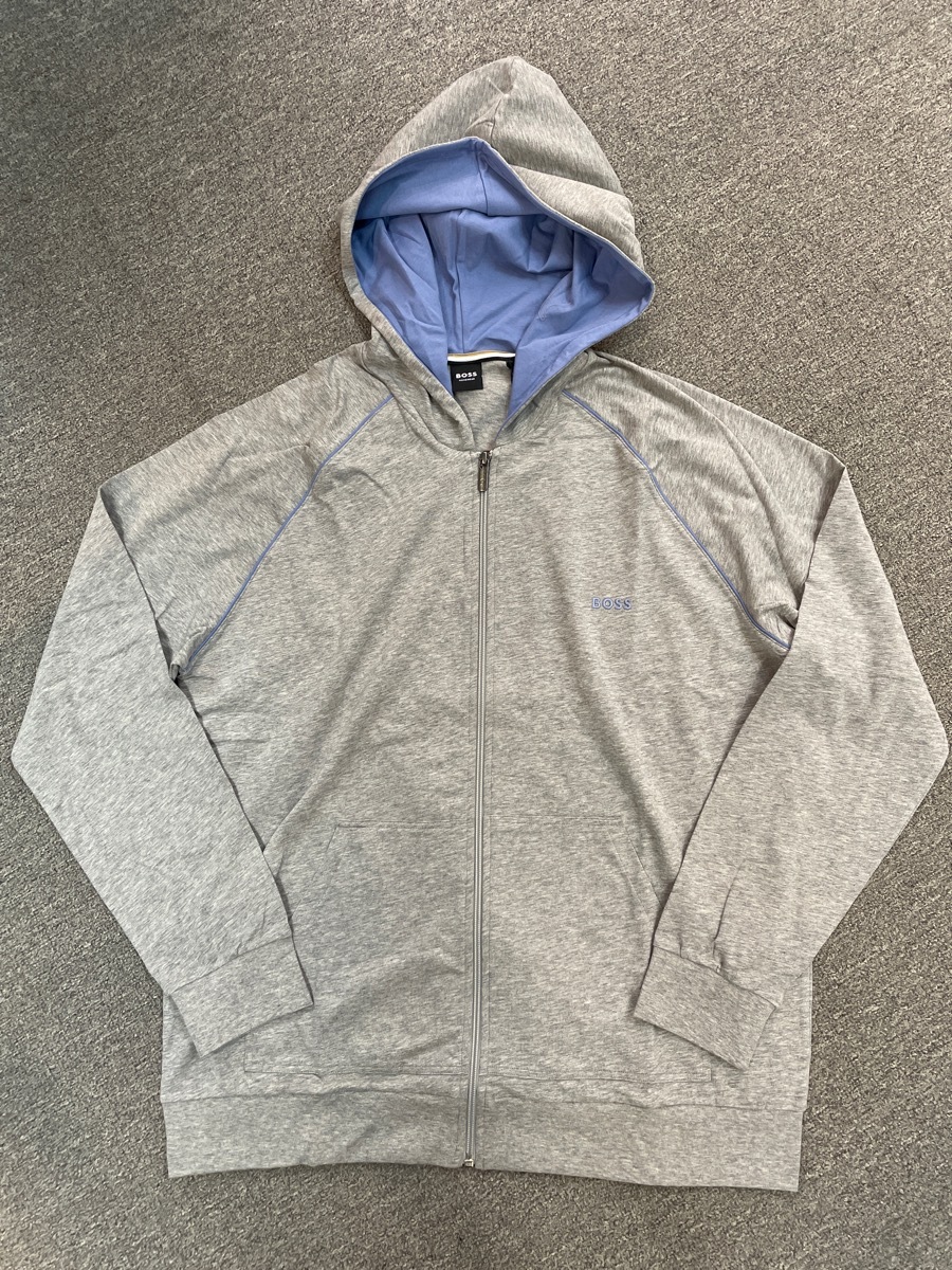 Hugo Boss Hooded Sweatshirt In Blue