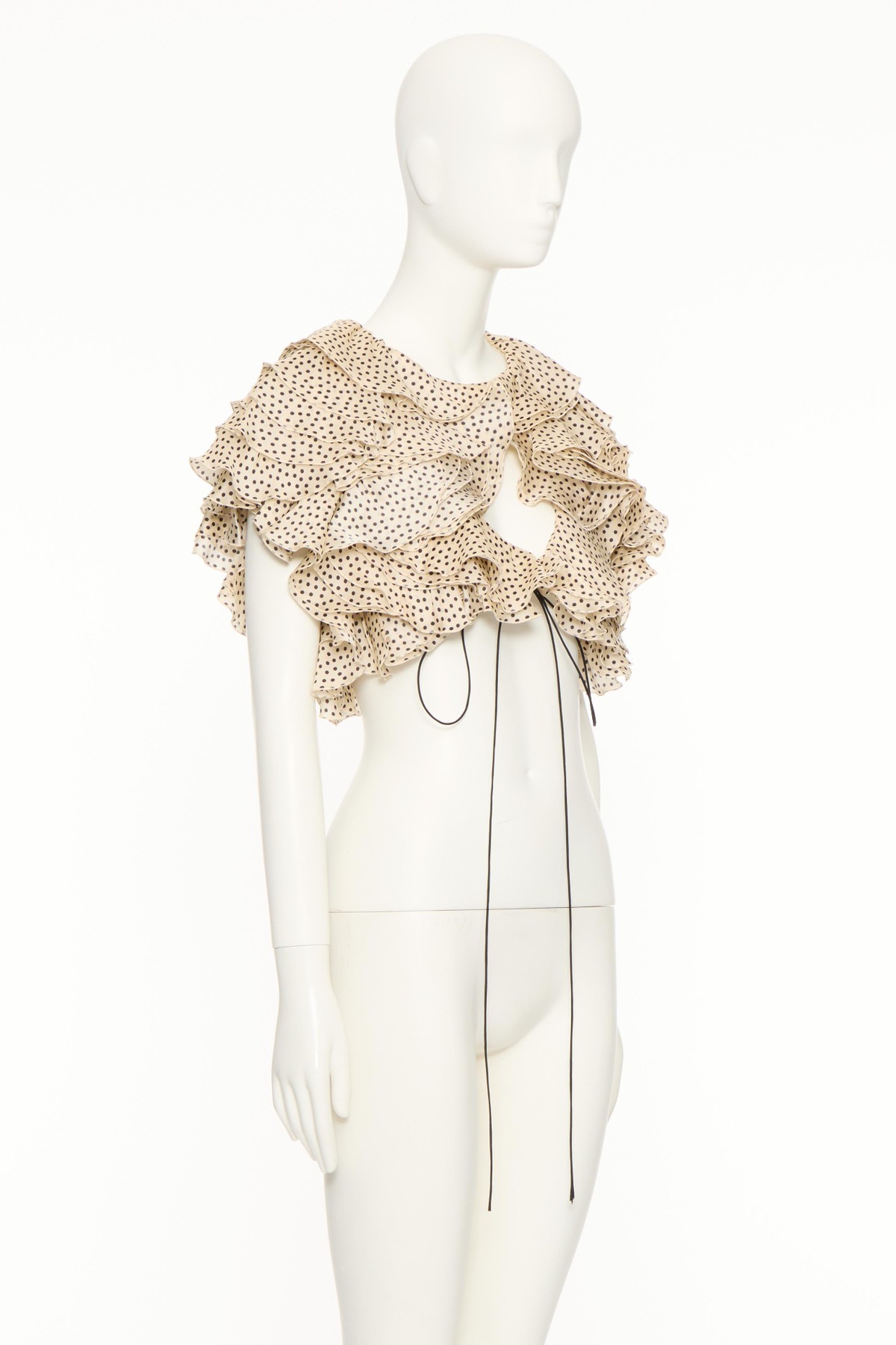 Valentino Printed Blouse In Birch/black