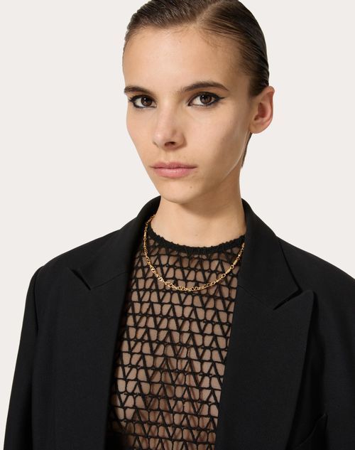 VALENTINO GARAVANI VLOGO SIGNATURE CHAIN-LINK NECKLACE