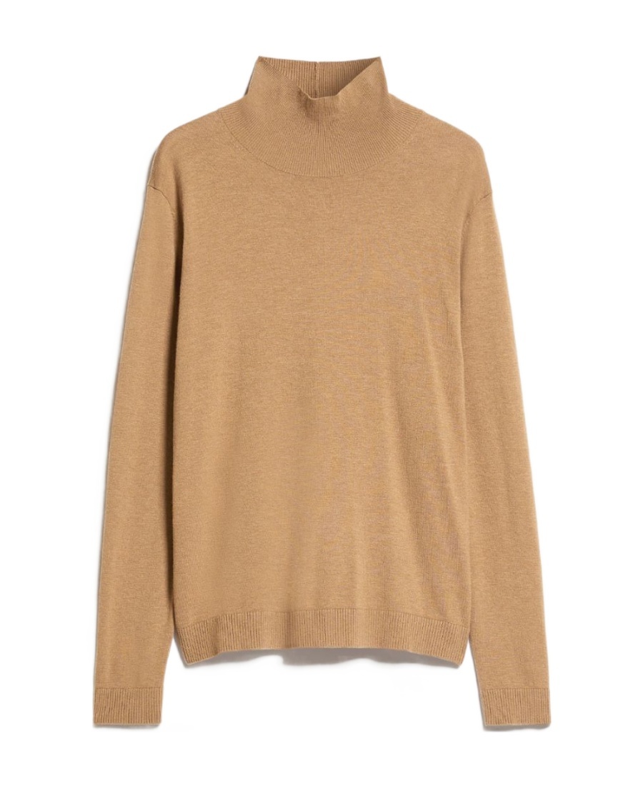 Weekend Max Mara Long-sleeved Wool Sweater In Nude