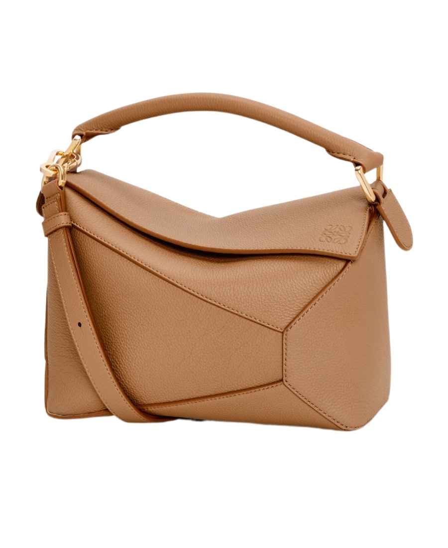 Loewe Womens Toffee Puzzle Small Leather Shoulder Bag In Brown