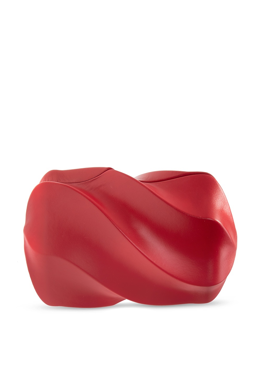 Bottega Veneta Bv Whirl Clutch Bag In Red