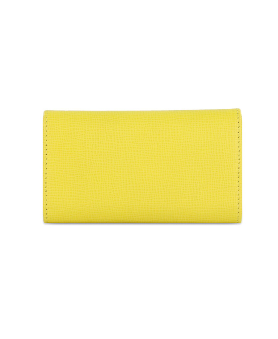 Bally Logo Details Key Bag In Yellow