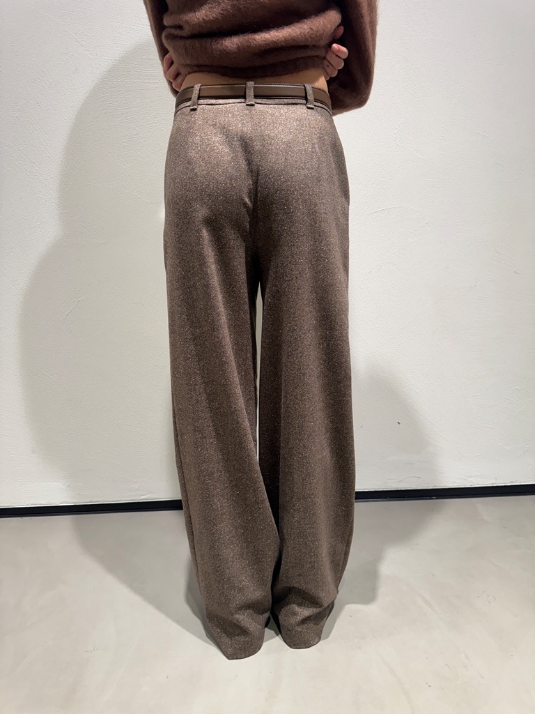 Max Mara Belt Loop Casual Pants In Brown