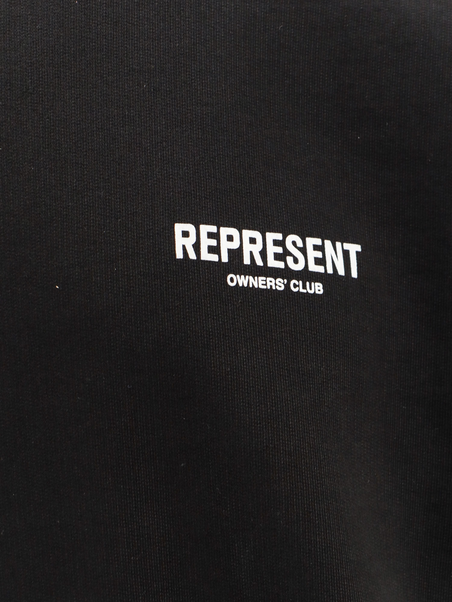 Represent Owners Club Logo Printed Crewneck Sweatshirt In Black