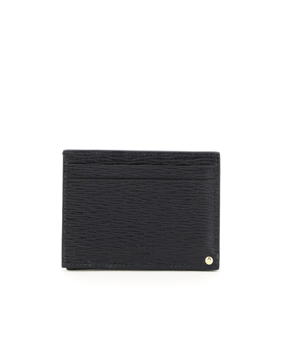 Ferragamo Logo Card Bag In Black