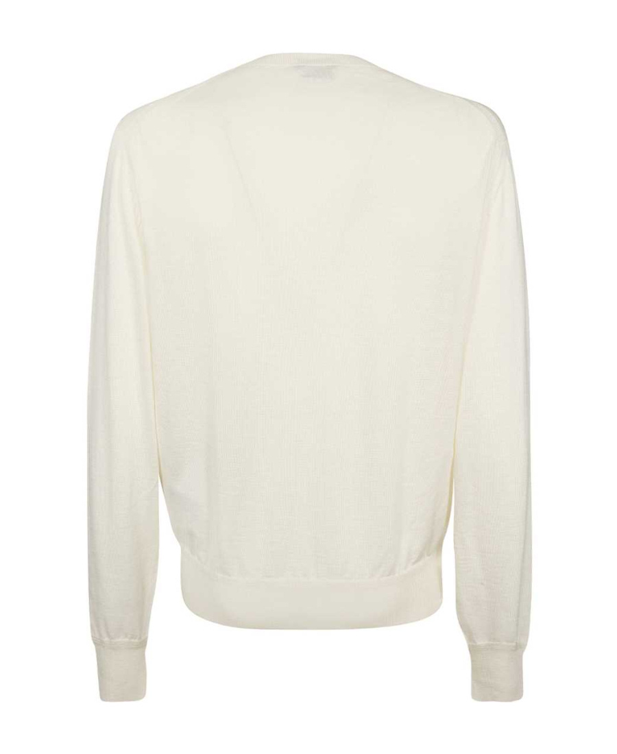Tom Ford Round Neck Long-sleeved Sweater In Neutral