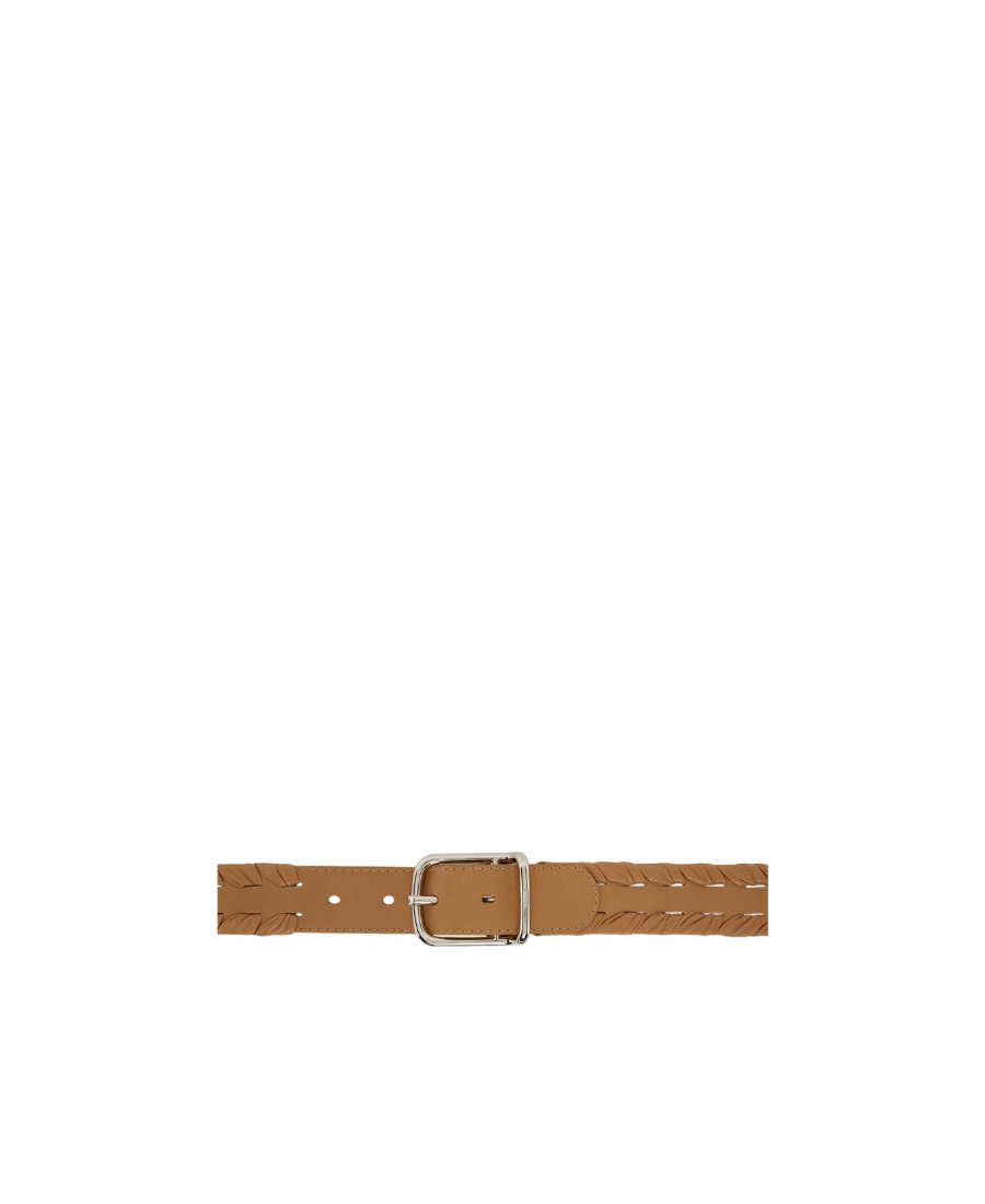 Chloé Tan Joe Weaved Belt In Brown