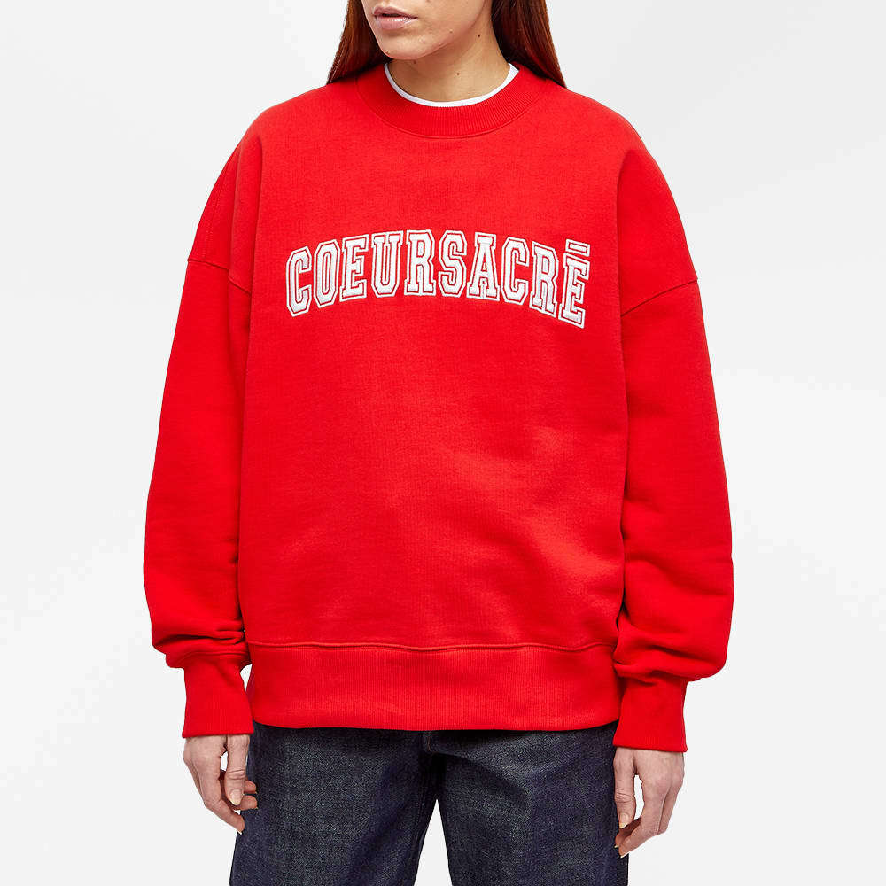 Ami Alexandre Mattiussi Graphic-print Cotton Sweatshirt In Red