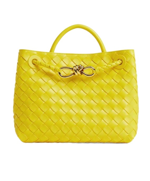 Bottega Veneta Womens Sulfur-muse B-sulfur Andiamo Small Leather Top-handle Bag In Yellow