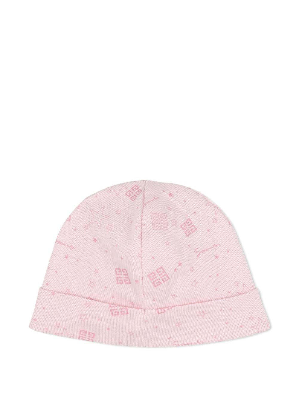 Givenchy Patterned Hat And Blanket Two-piece Set In Pink