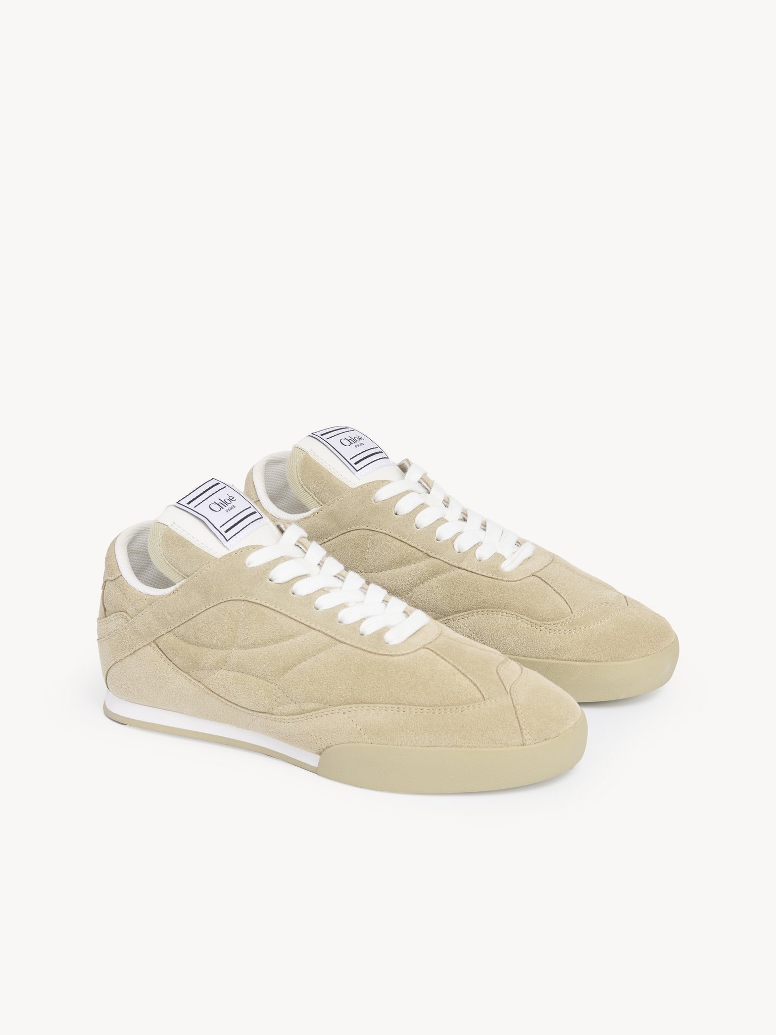 Chloé Quilted Low-top Lace-up Rubber Shoes