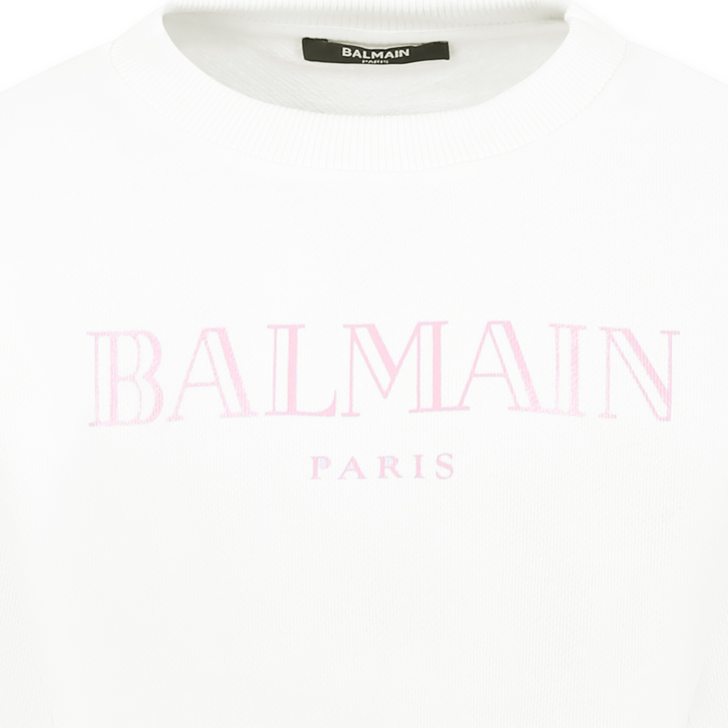 Balmain Long-sleeved Sweater In White