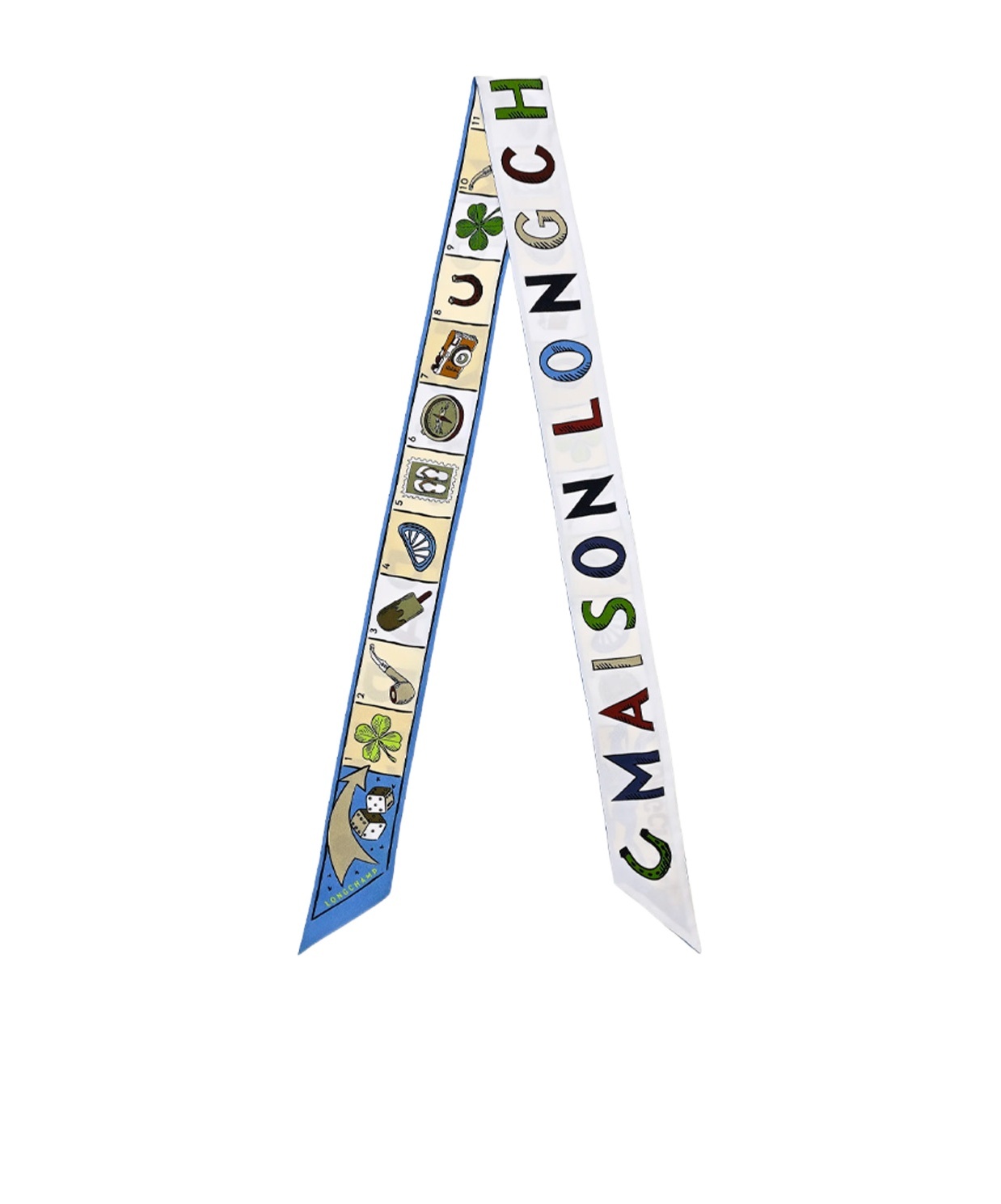 Longchamp Le Jeu De Cheval Headband In Blue