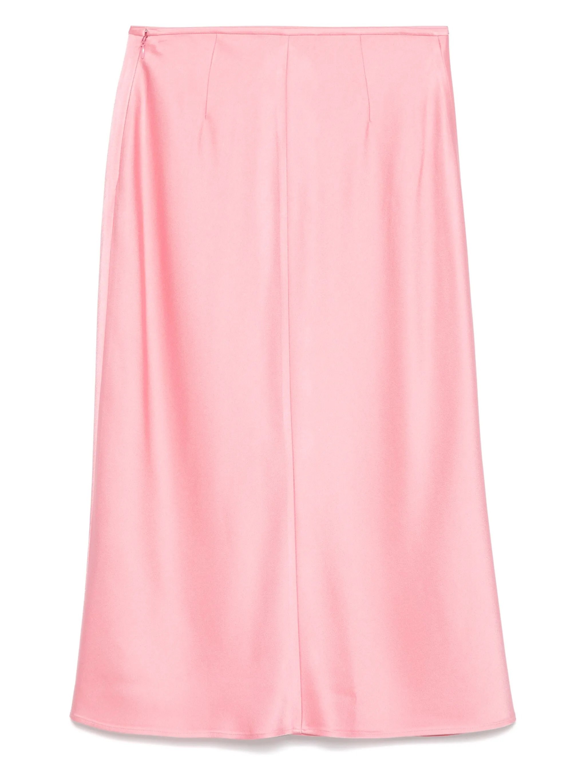 Blumarine Satin Midi Skirt