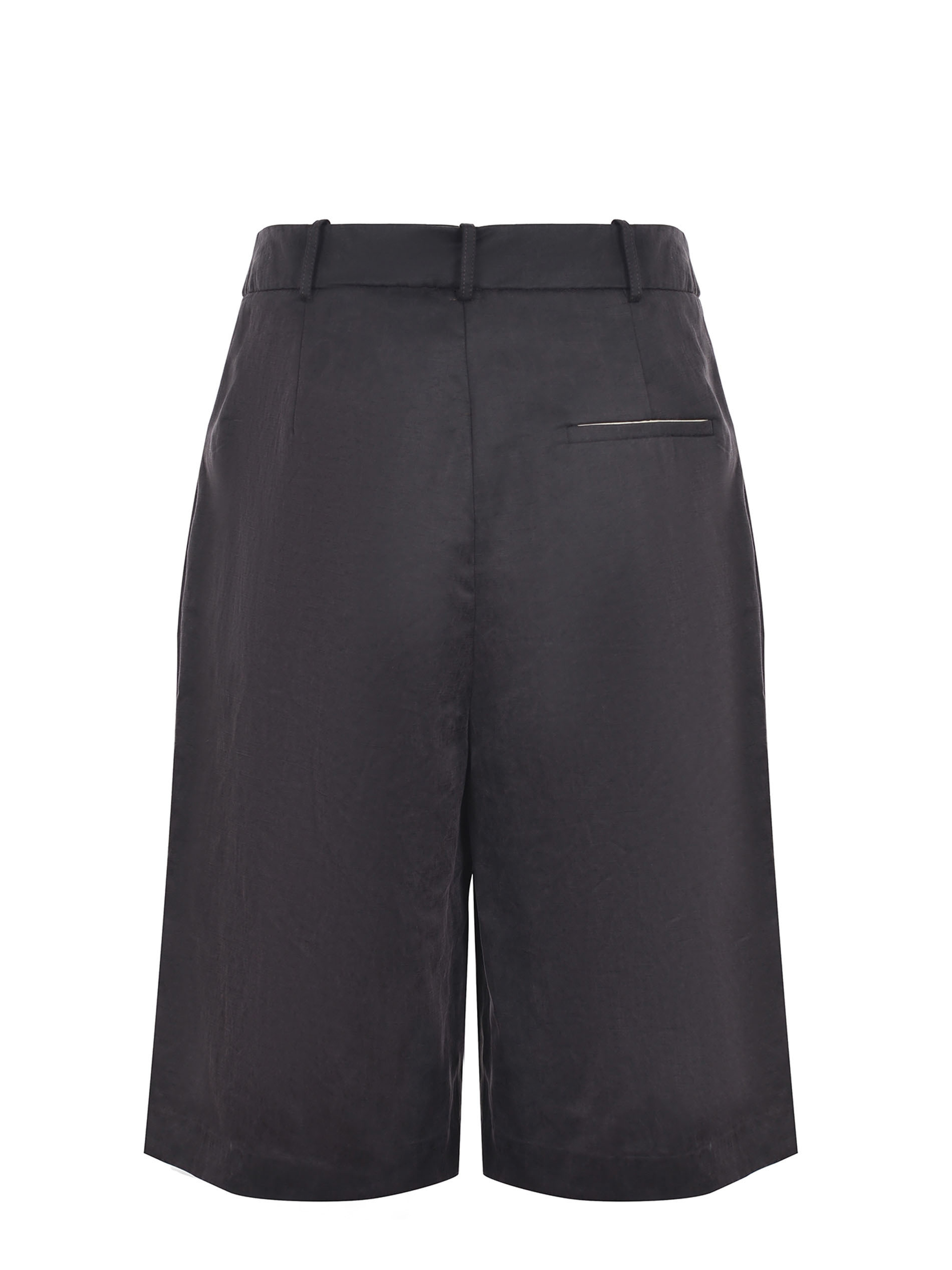 Alysi Belt Loop Shorts In Black