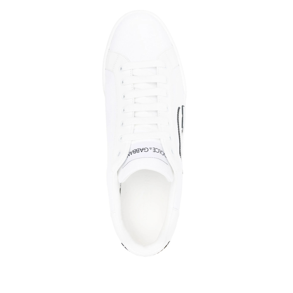 Dolce & Gabbana Canvas Sneakers With Round Toe And Rubber Sole