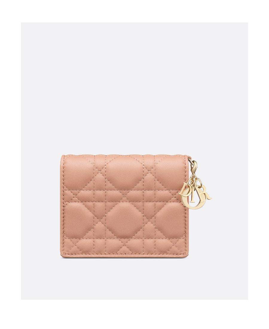 Dior Lady Wallet In Pink