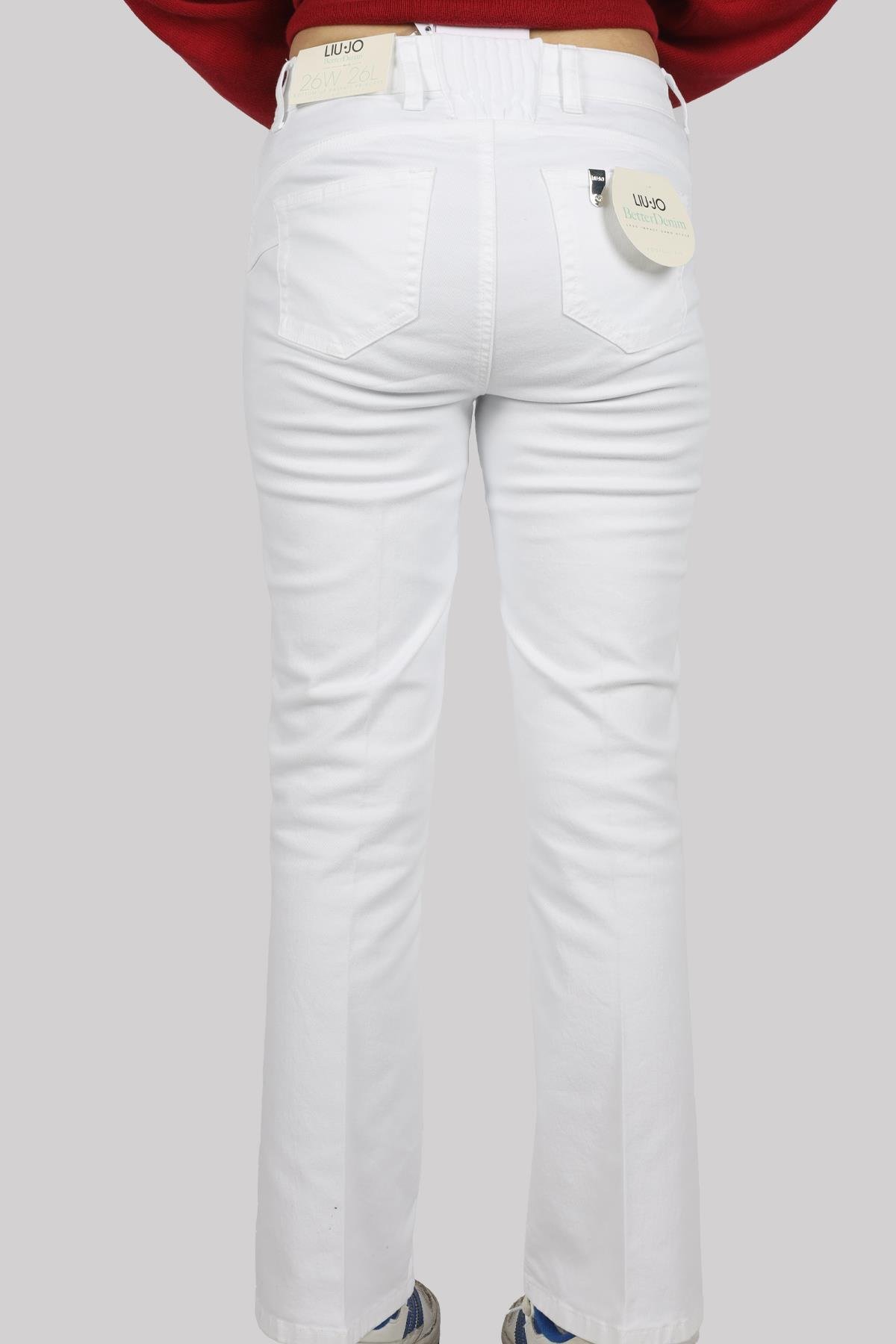 Liu •jo Liu Jo High-waisted Bootcut Jeans With Flared Leg Design In White