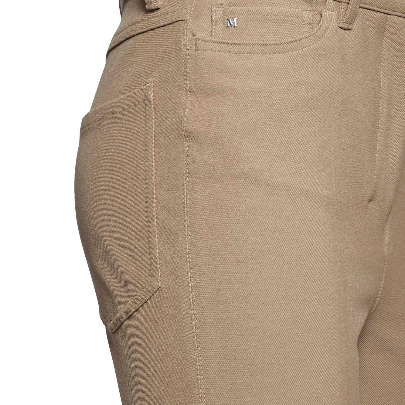 Max Mara Tabarin Pants In Camel Cotton Twill In Nude