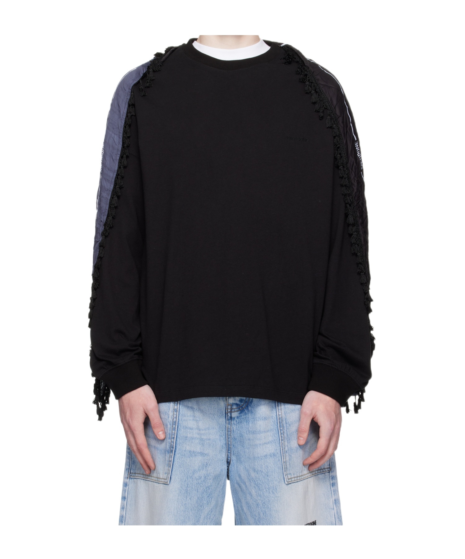 We11 Done Bandana Scarf T-shirt In Black