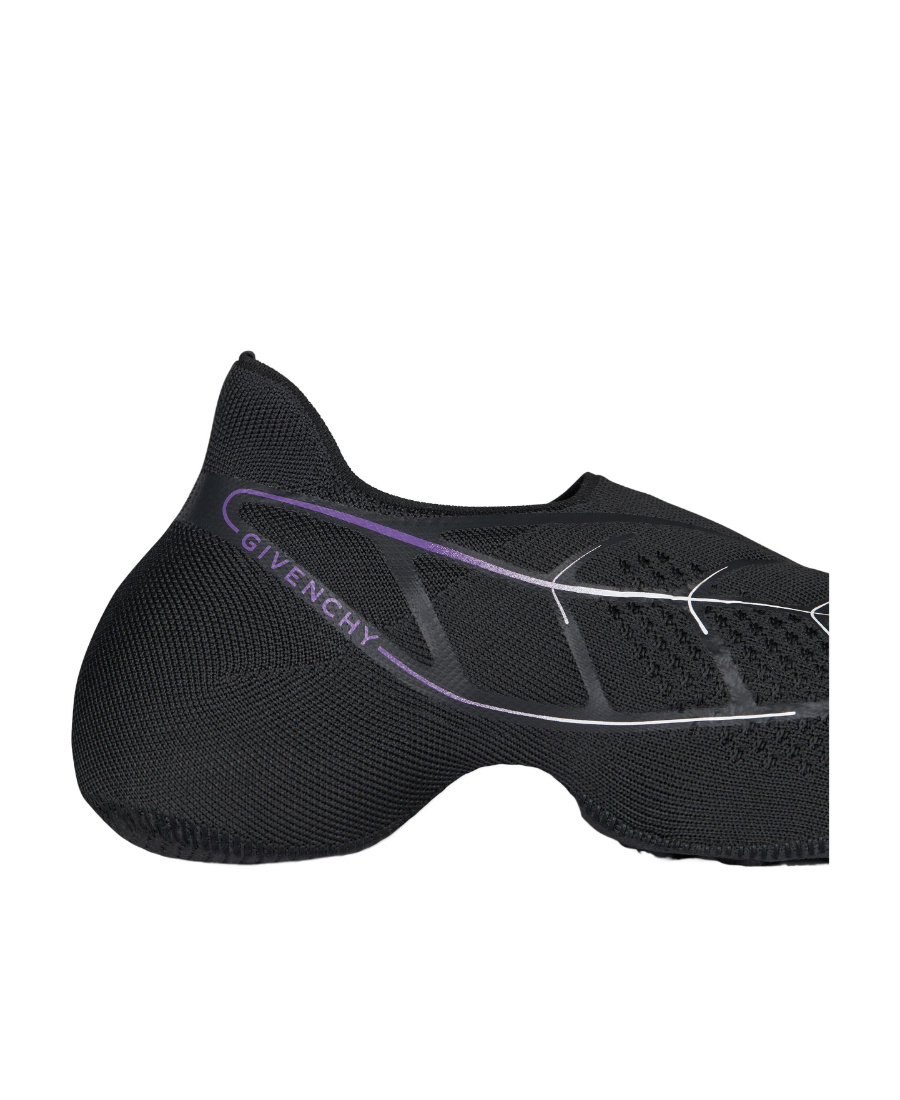 Givenchy Tk-360 Plus Knit Slip-on Sneakers In Black
