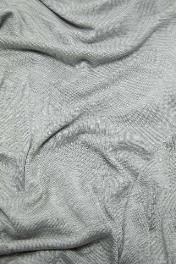 Acne Studios Silk Layered Jersey In Gray