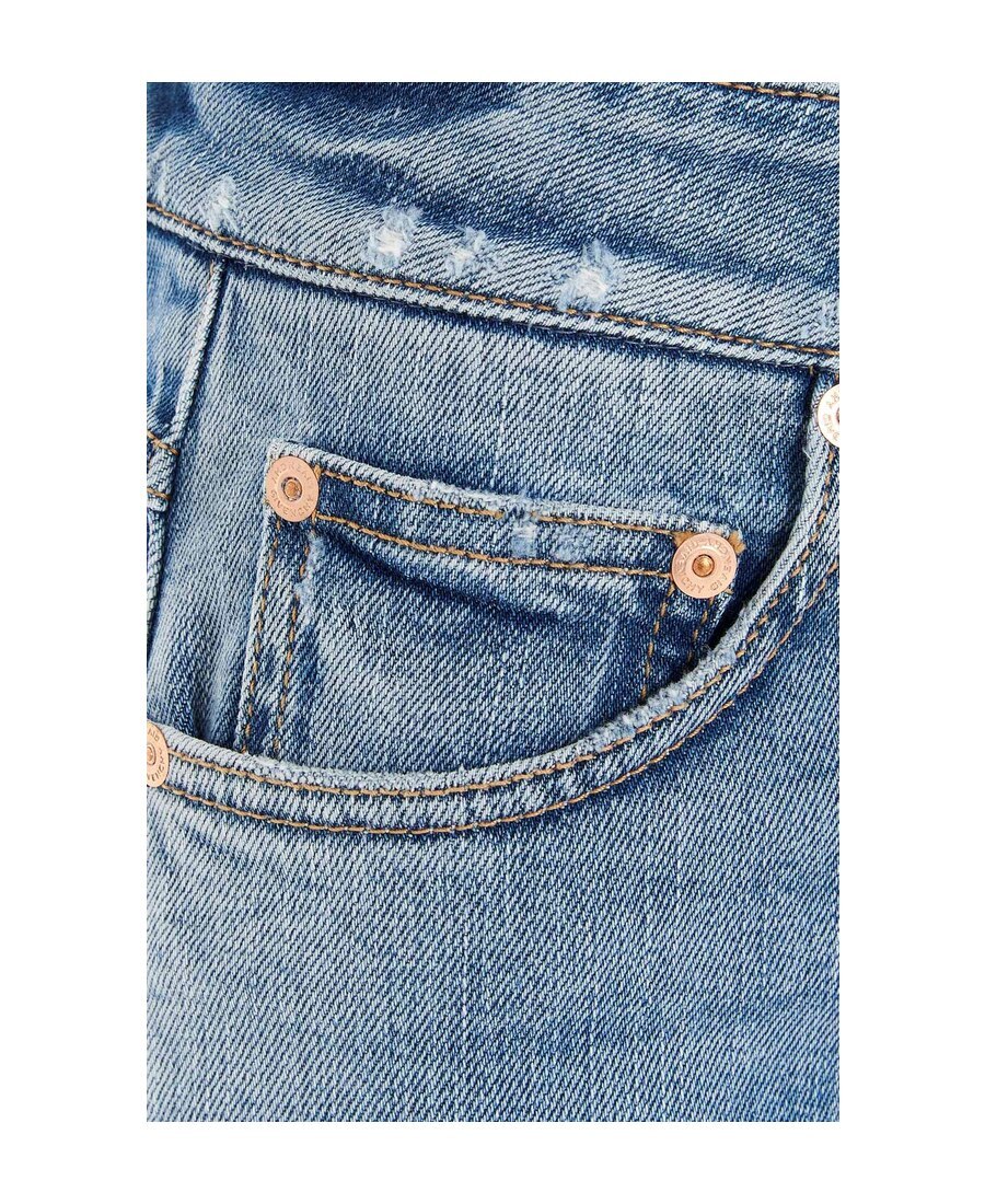 Givenchy Distressed Skinny Fit Jeans In Blue