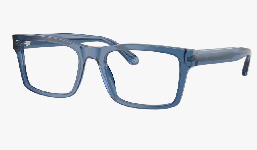 Emporio Armani Full Frame Plain Mirror In Blue