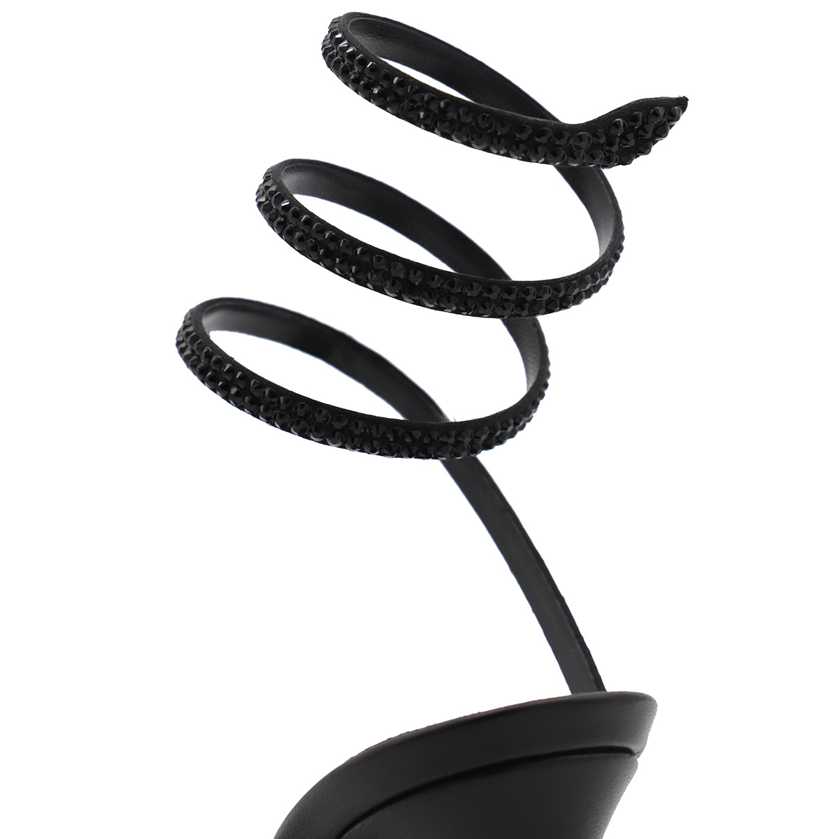 René Caovilla Suede Cleo Sandals 105 In Black