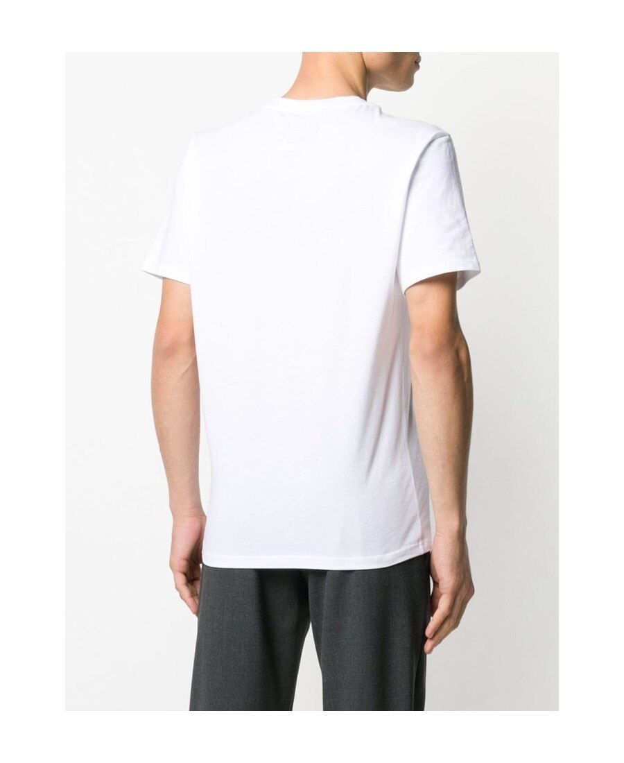 Moschino Cotton T-shirt With Double Question Mark Logo In White