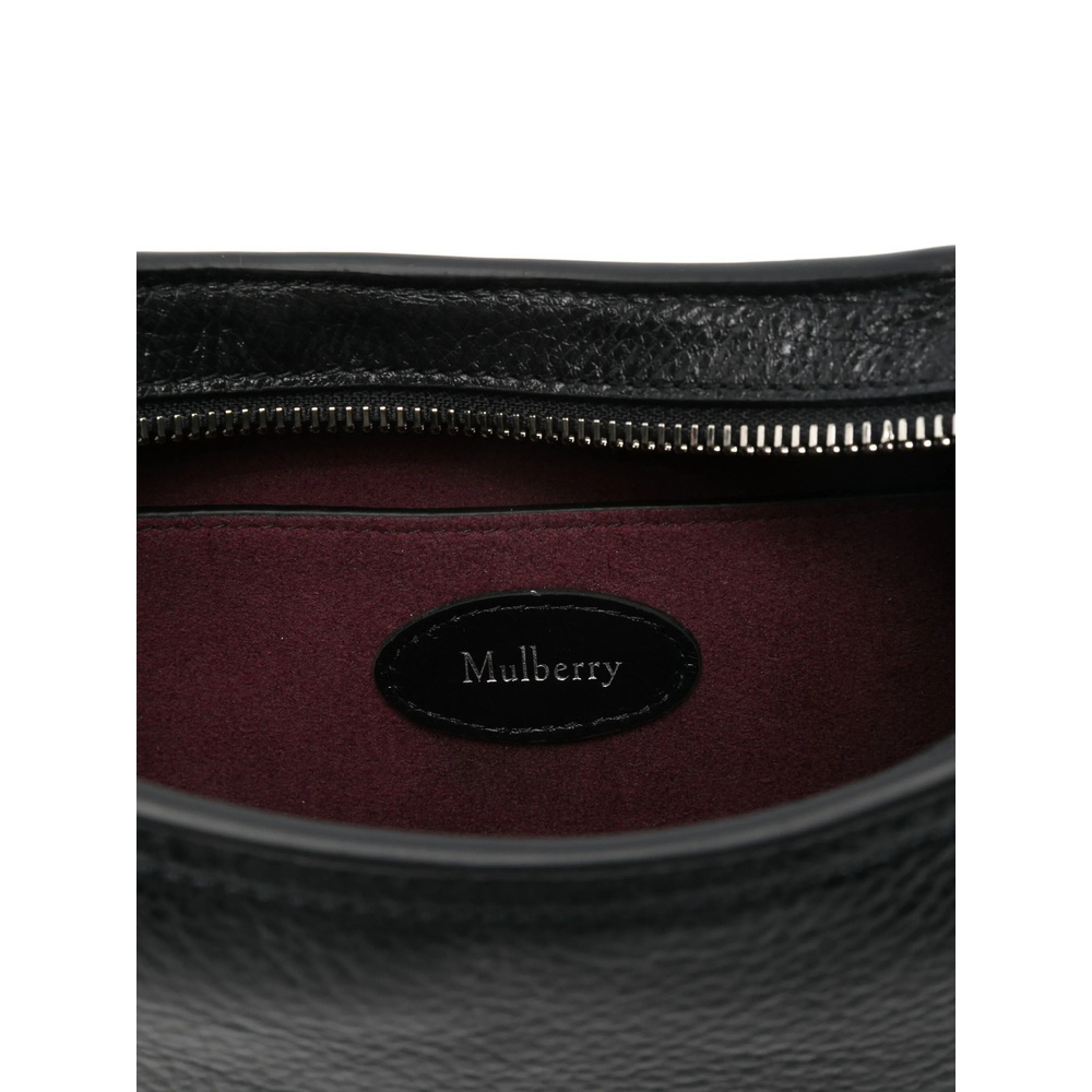 Mulberry Rivet-detail Leather Shoulder Bag In Black