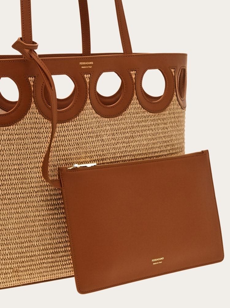 Ferragamo Gancini Outline Tote Bag