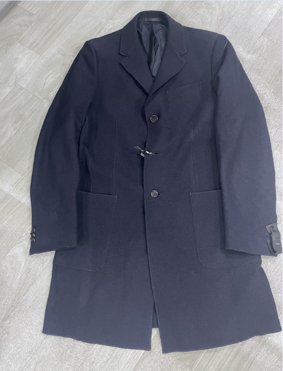 Shop Zegna Single-breasted Coat In Blue
