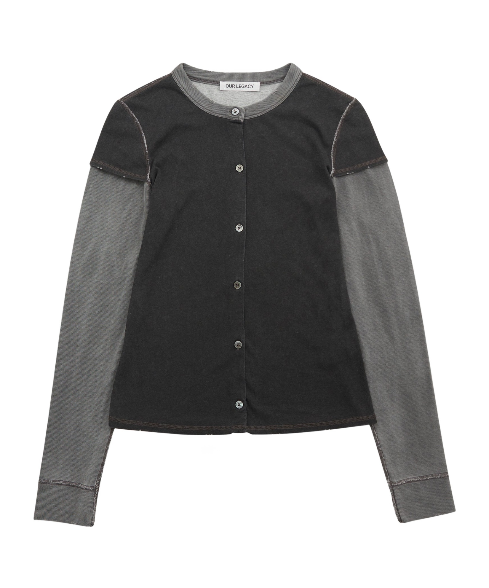 Our Legacy Layered Long-sleeved Sweatshirt In Black