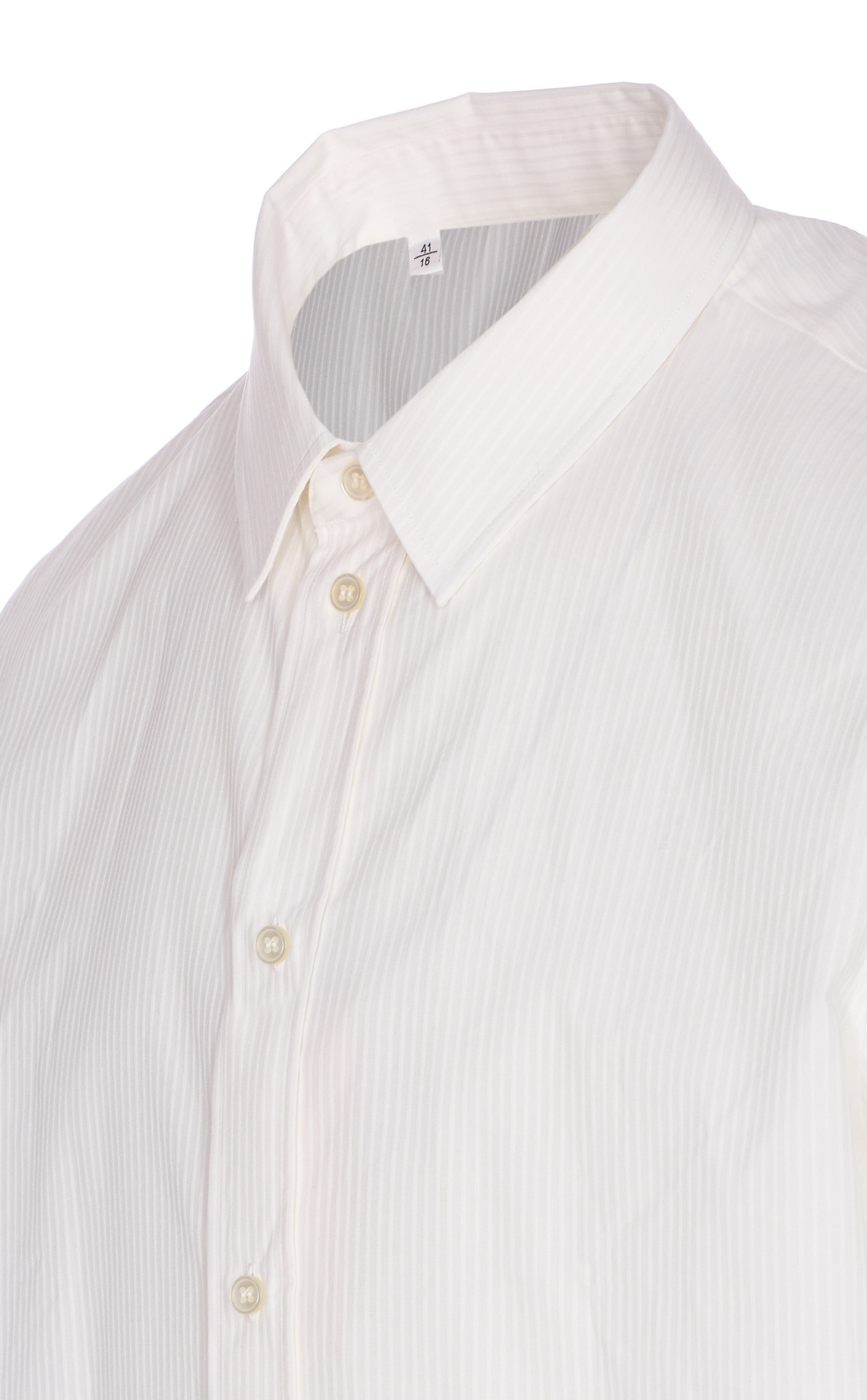 Saint Laurent Button-down Collar Long Sleeve Cuffed Shirt In White