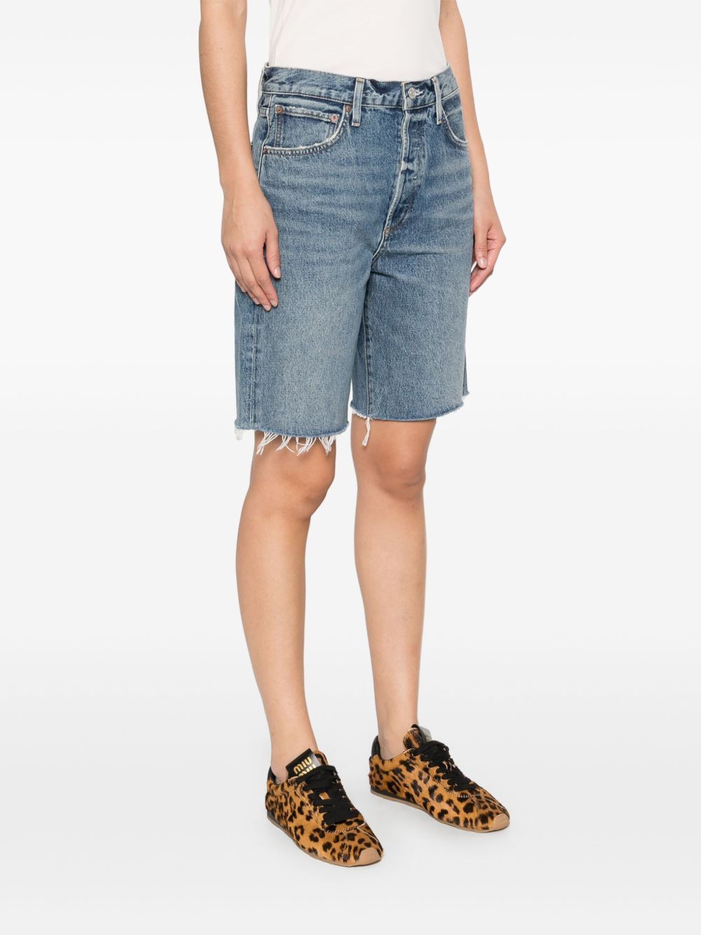 Shop Agolde 90s Denim Shorts