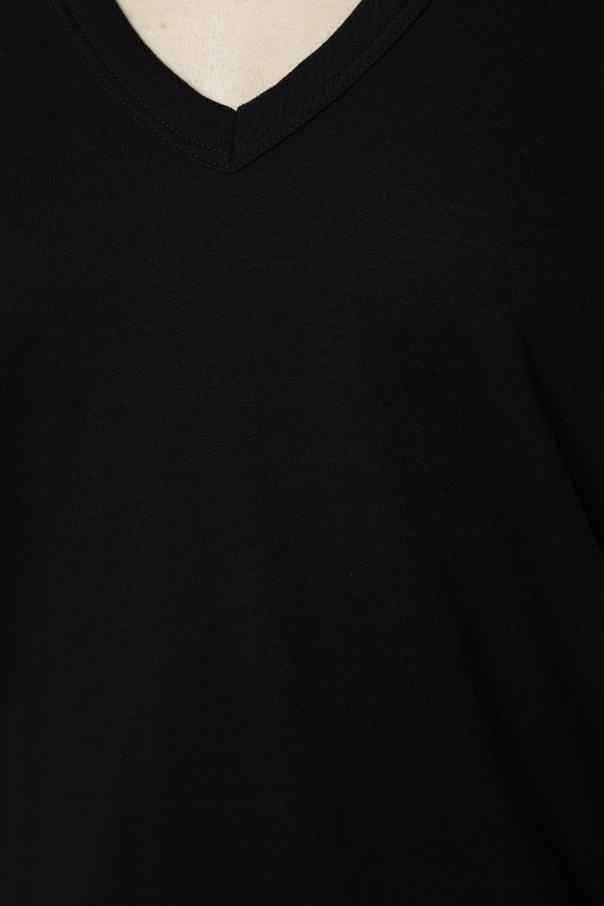 Rag & Bone V-collar T-shirt In Black