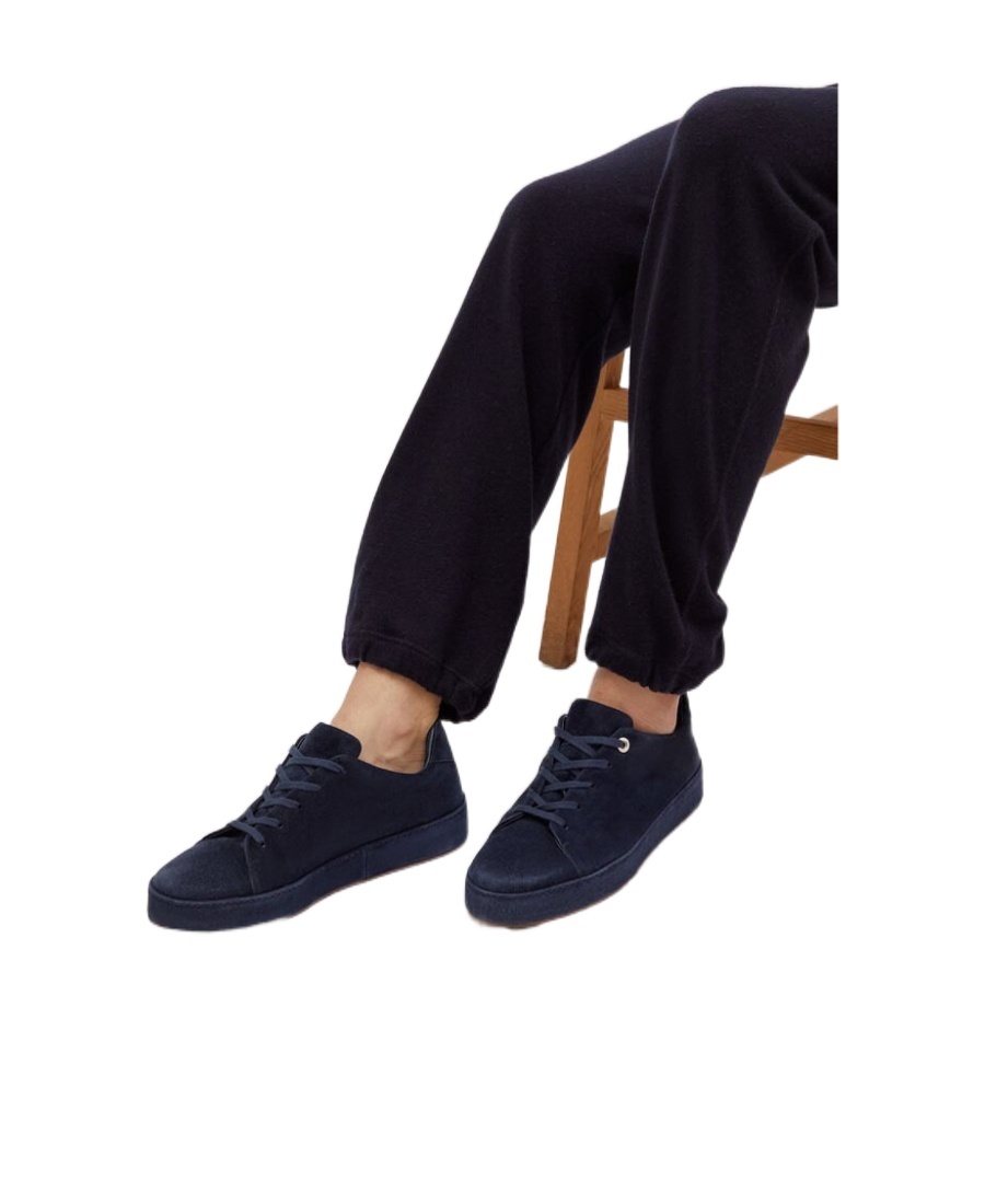 Loro Piana Strap-up Casual Sneakers In Midnight Blue