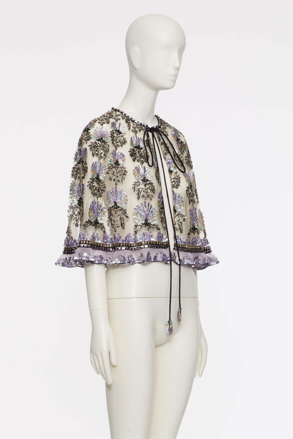 Valentino Strappy Shawl In Multi