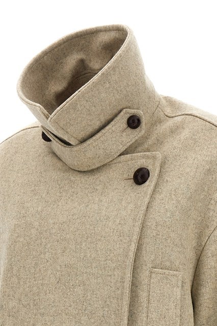Isabel Marant Oversized Double-breasted Coat In Neutral