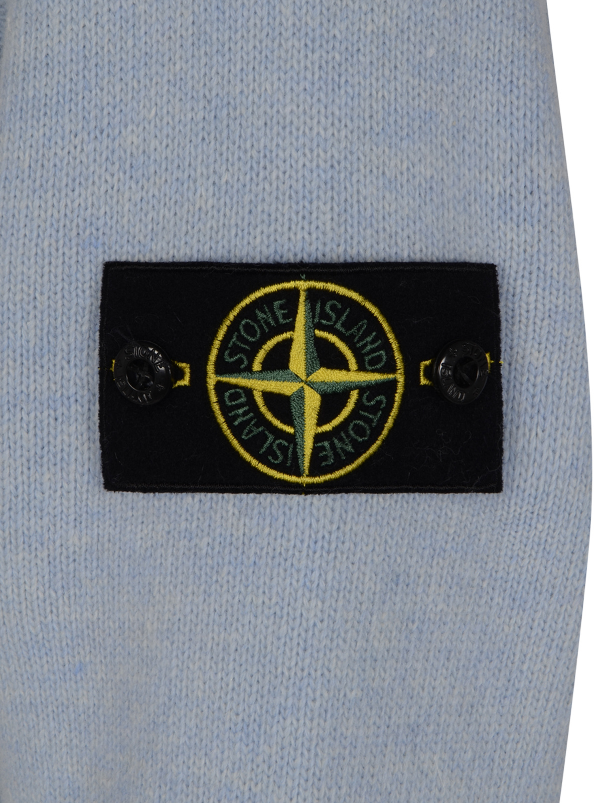 Stone Island Long-sleeved Turtleneck Sweater In Blue