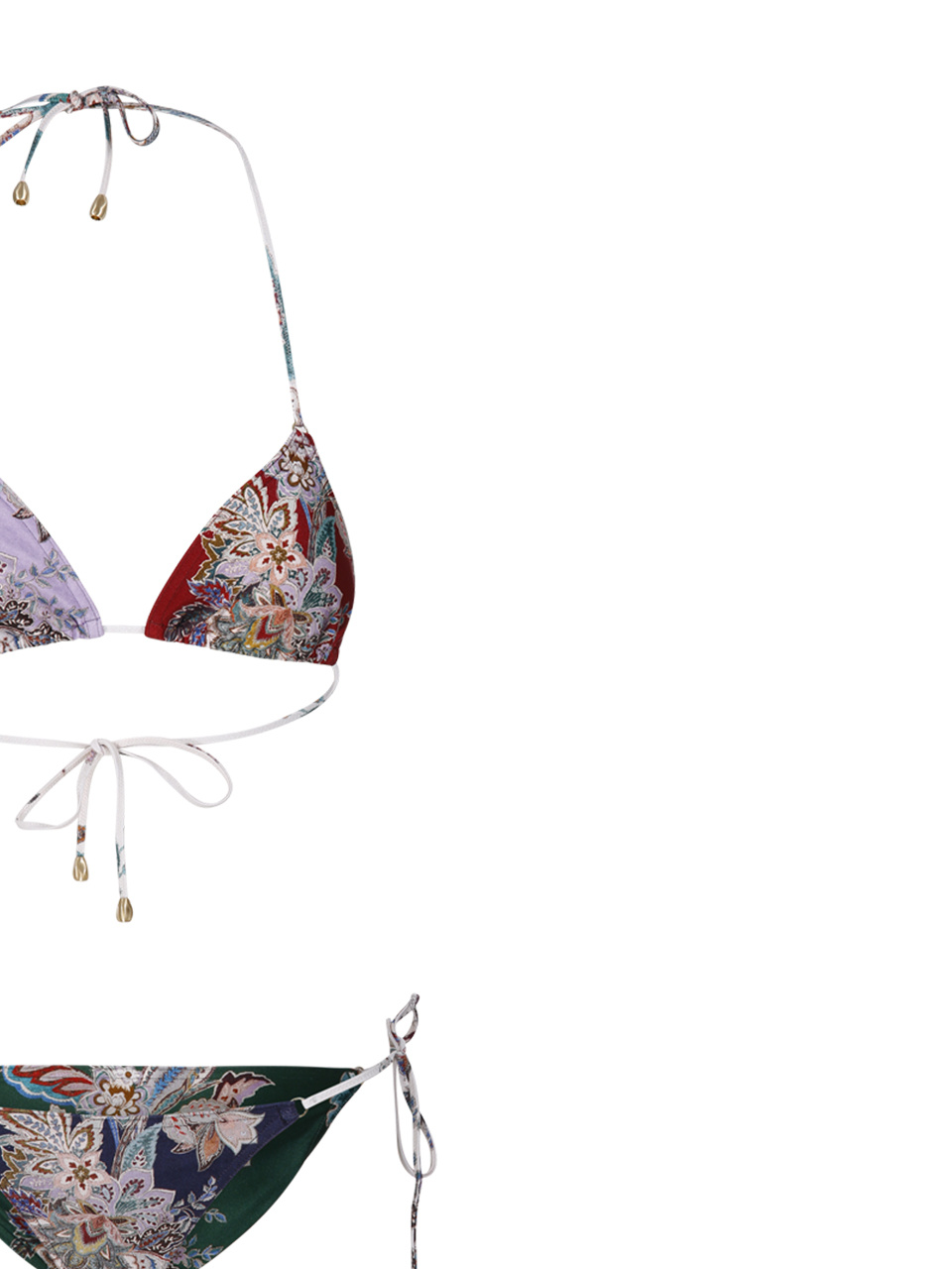 Zimmermann Rhiannon Triangle Bikini Set In Multi