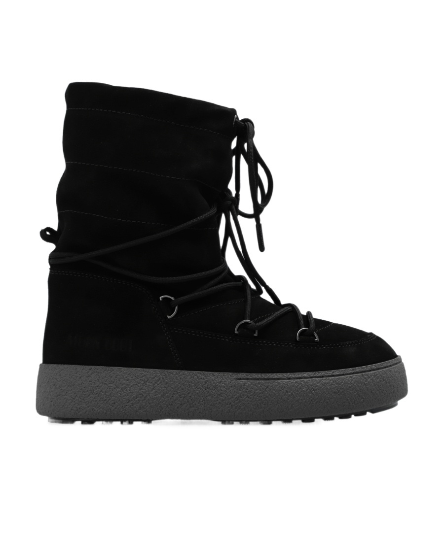 Moon Boot Ltrack Suede Boots In Black